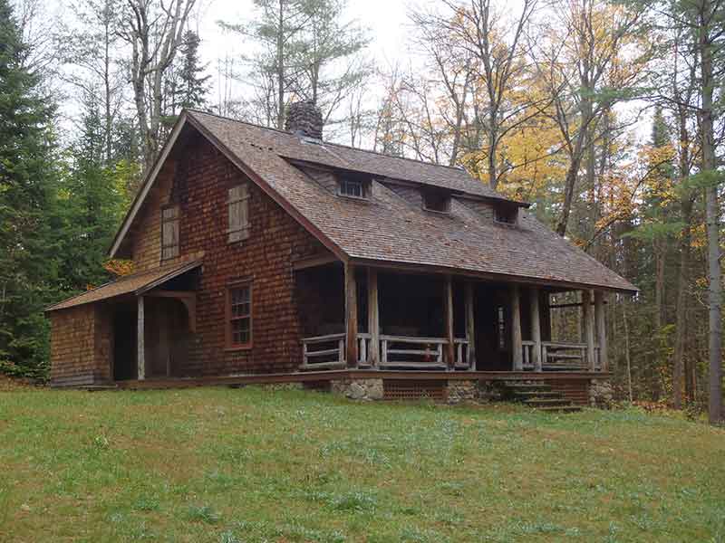 A building on the Great Camp Santanoni Preserve in Newcomb NY