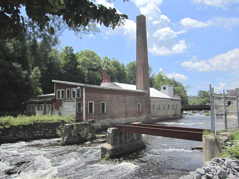 The remains of the Empire Mill in Rock City Falls