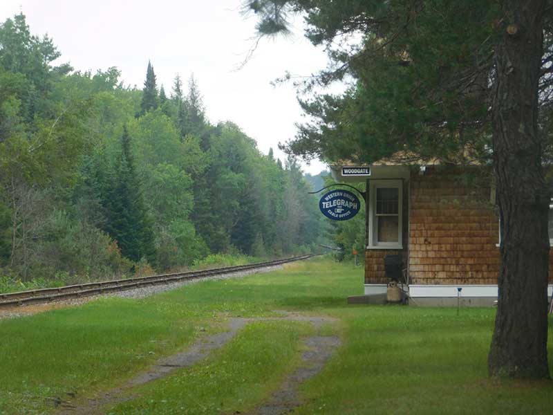 Woodgate NY Train Staton from outside