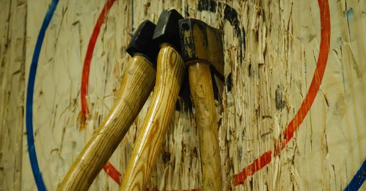 axes in bullseye