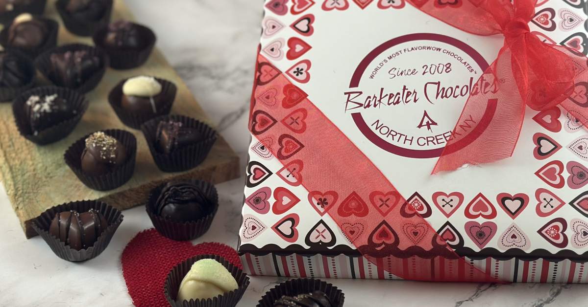 box of barkeater chocolates and truffles