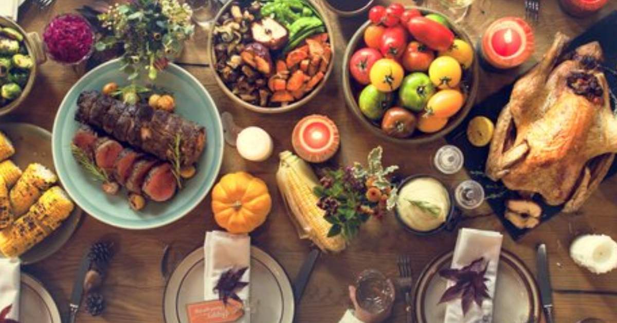 spread of food on a table