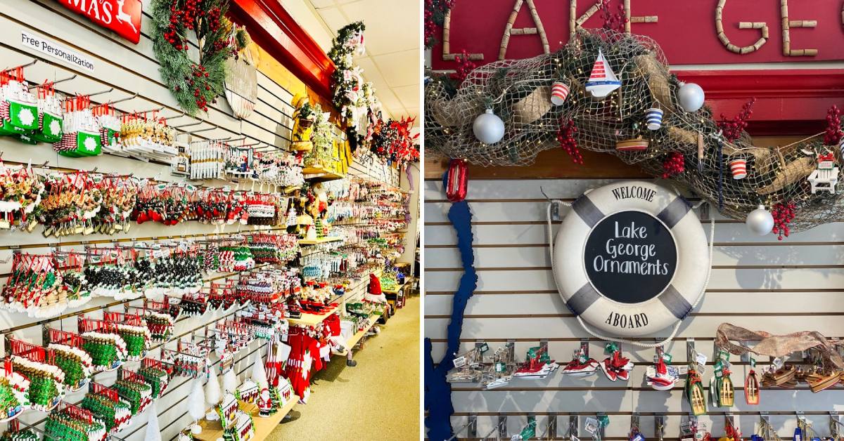 interior of a christmas to remember in lake george