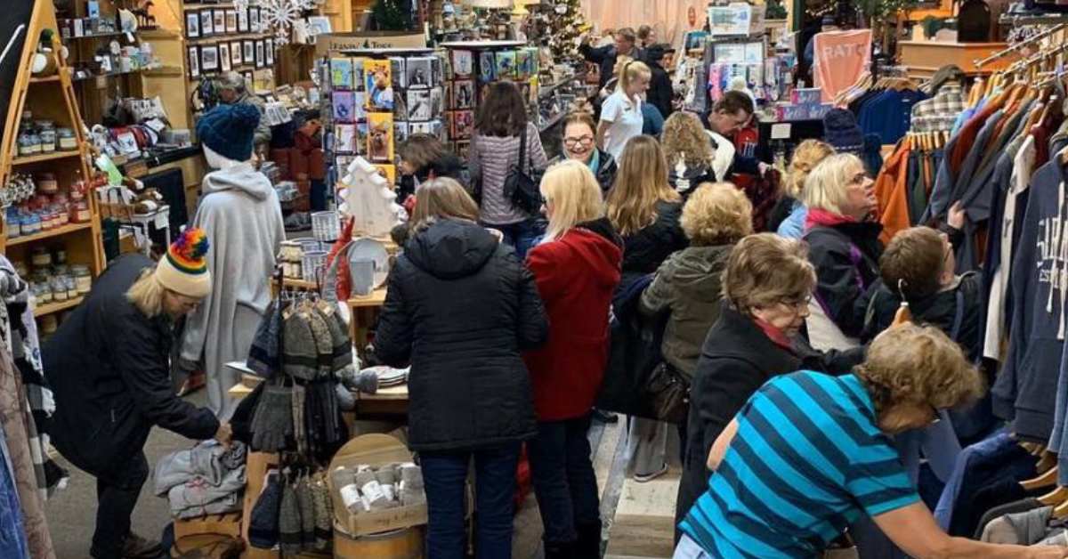 people shopping in a store