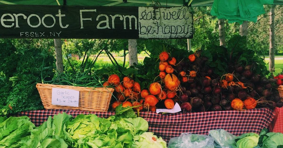 essex farm at farmers market