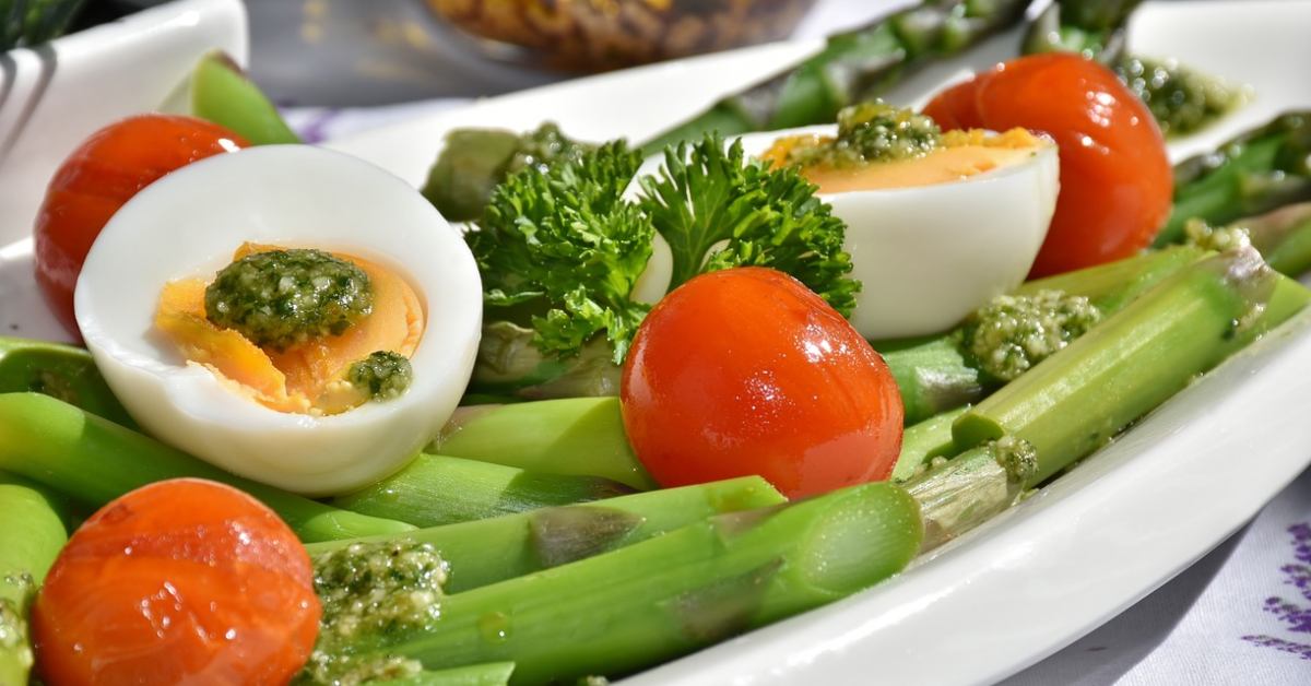 veggie and egg platter