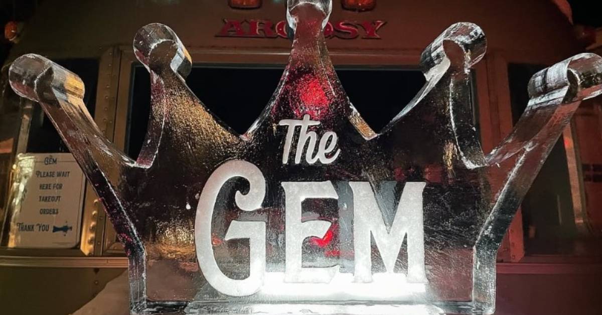 the gem ice sculpture crown