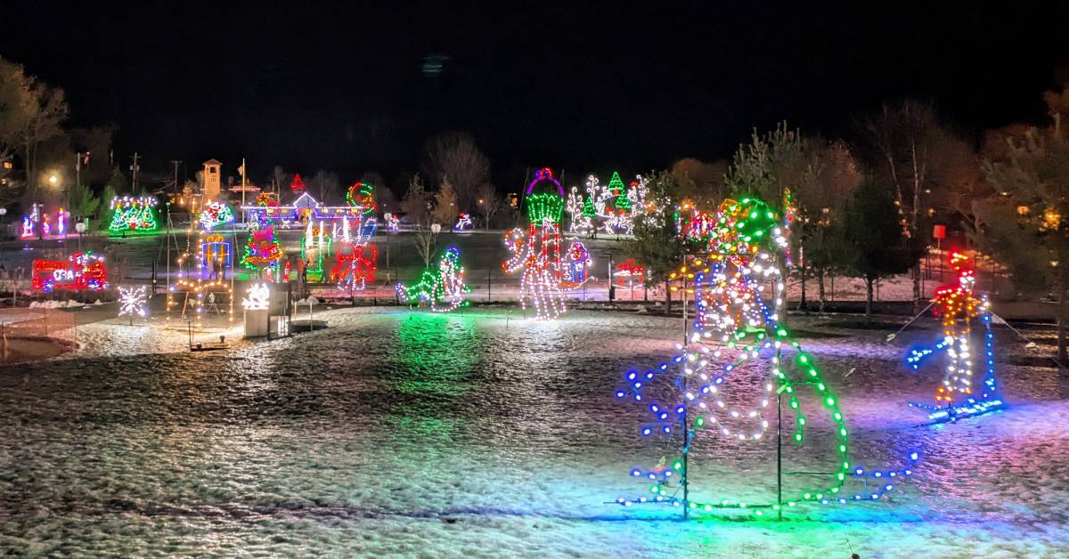 holiday light display