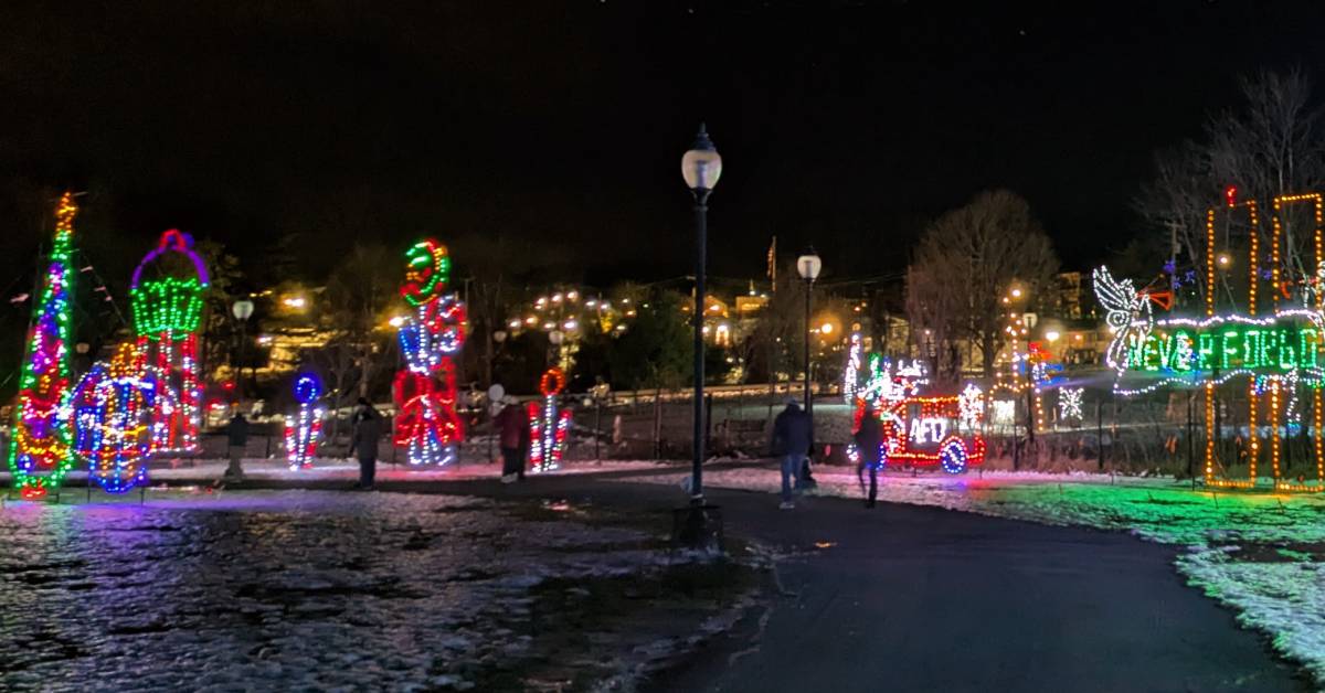 lights at the lake in lake george