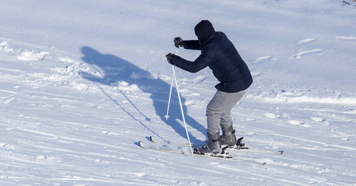 person skiing