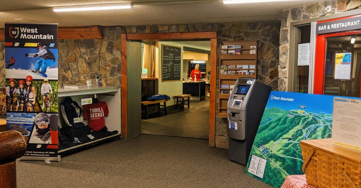 interior of west mountain ski area