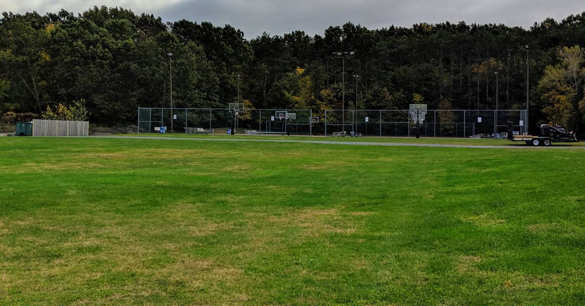 sports field at clifton common in clifton park, ny