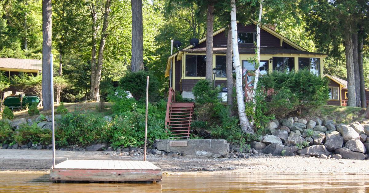 cottage in the adirondacks by the water