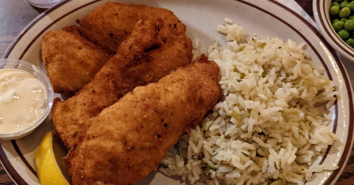 fried fish and rice