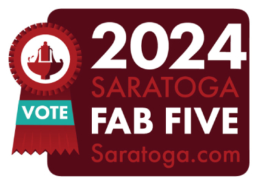 Saratoga fab five badge