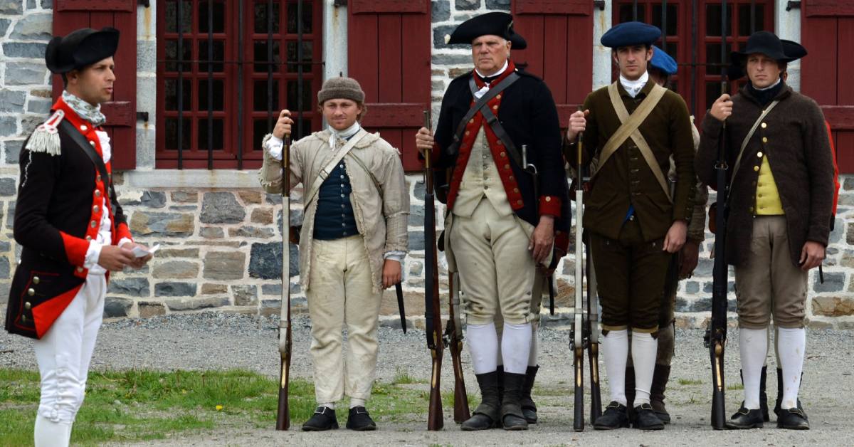 soldiers at fort ticonderoga