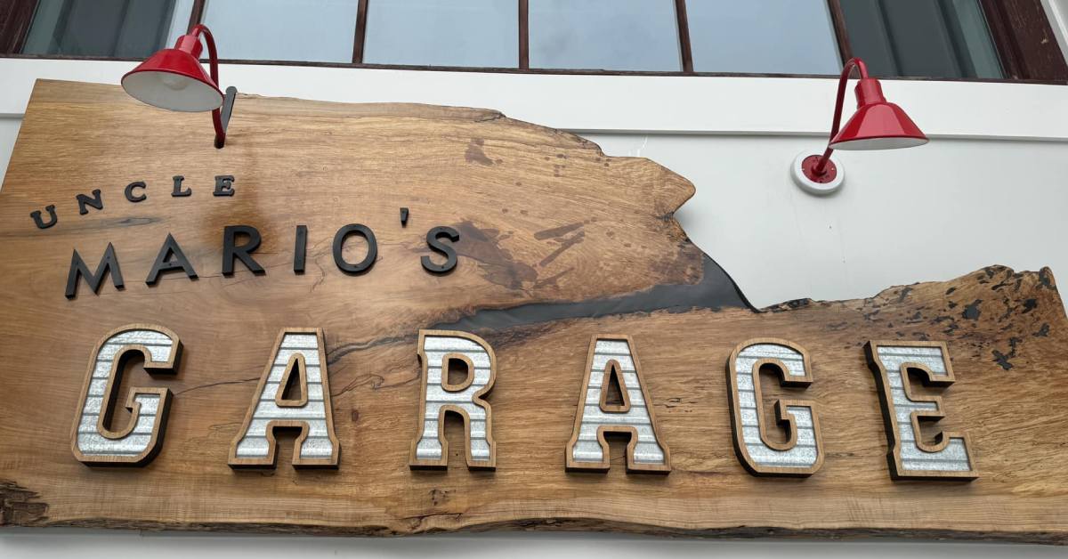 sign for uncle mario's garage