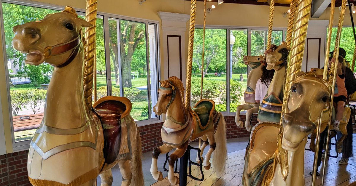 carrousel at congress park in saratoga