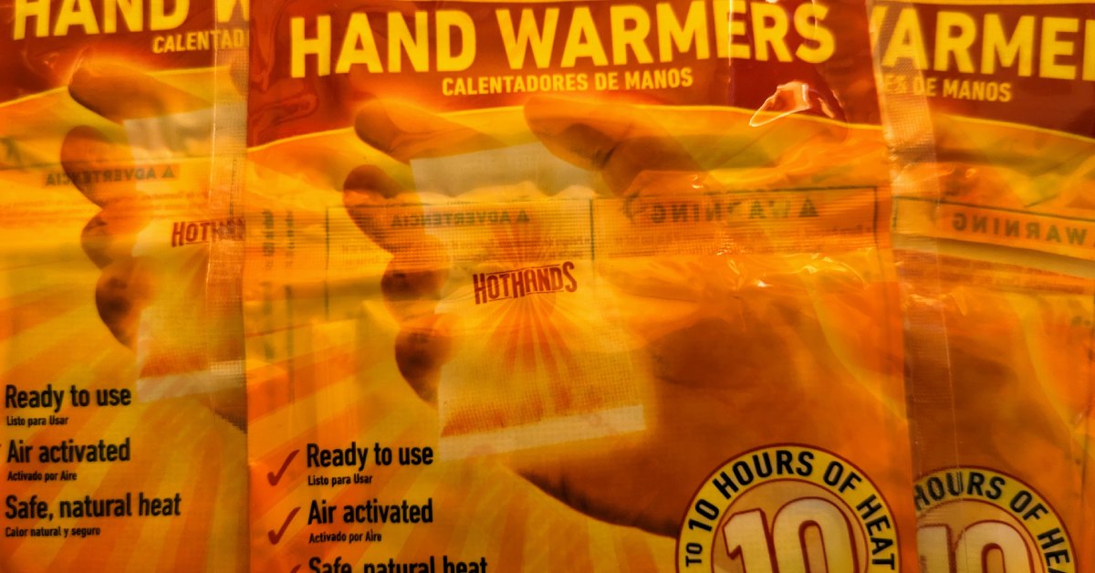packages of hand warmers