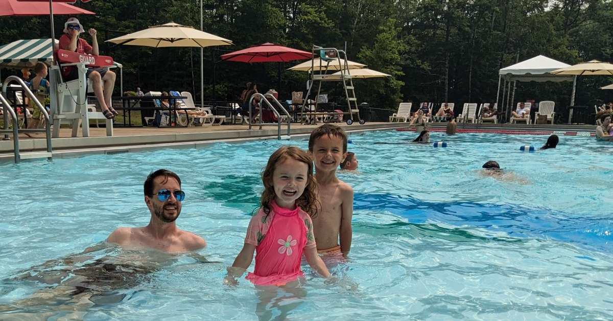 people in pool at gurney lane recreation area
