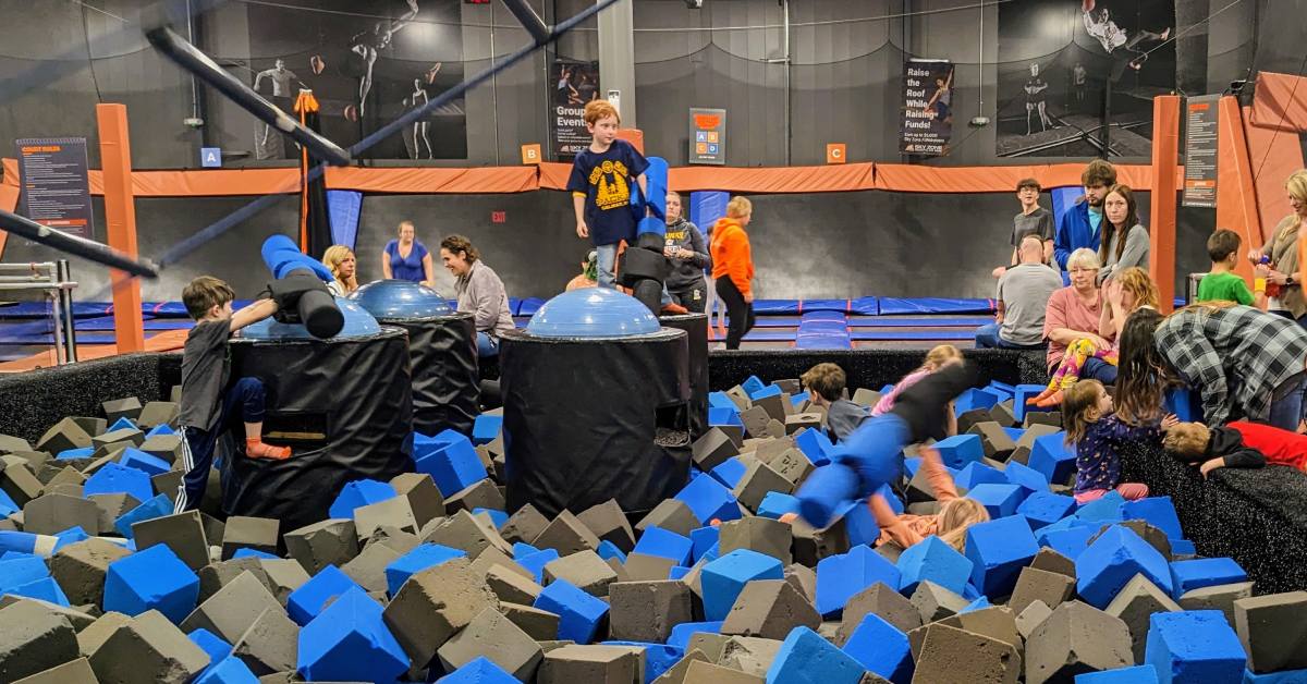 foam pit at sky zone