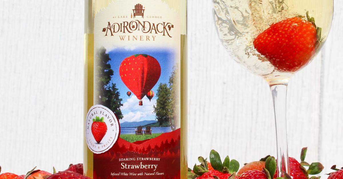 adirondack winery's soaring strawberry wine