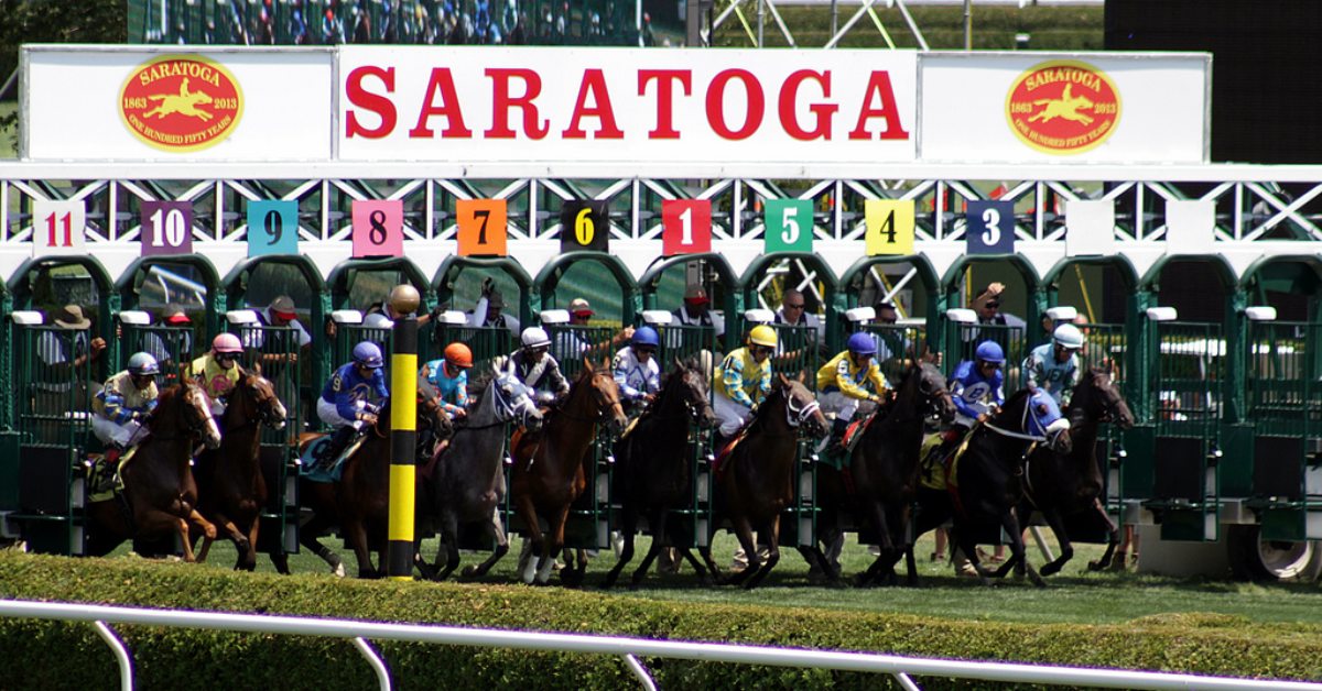 starting gate at saratoga race course