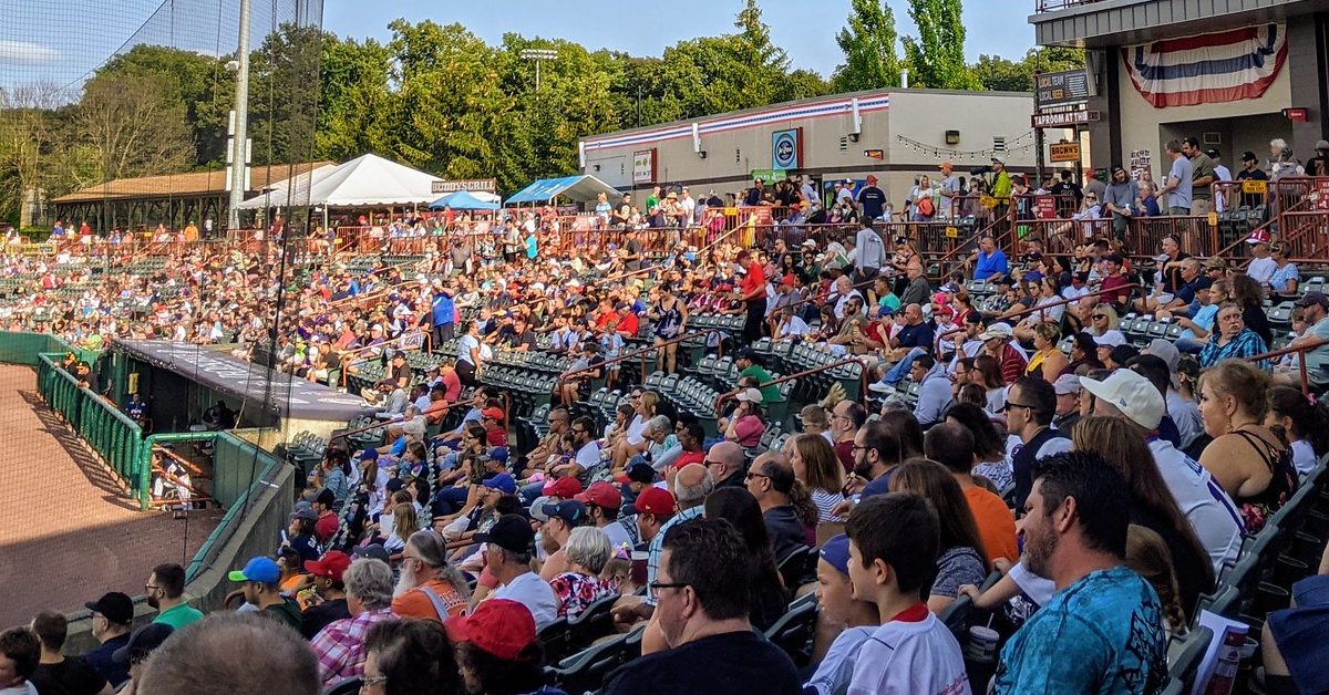 troy valleycats game crowd