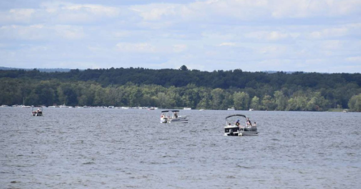 boats on a lake
