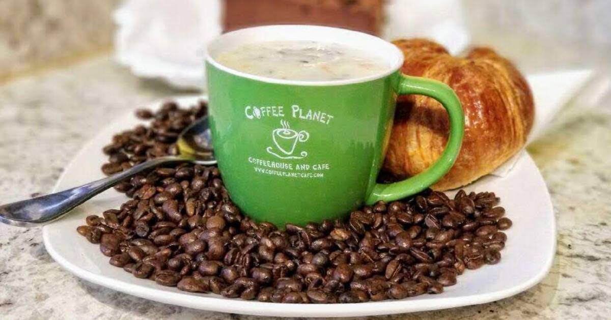 green Coffee Planet cup