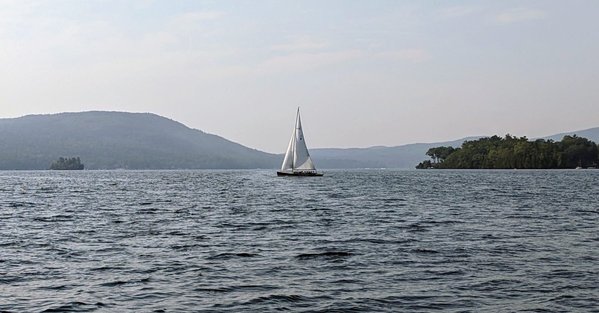 sailboat on lake george