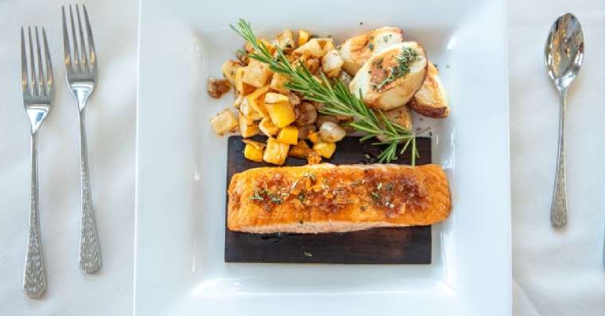 salmon plate