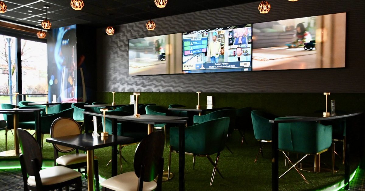 the bunker dining area