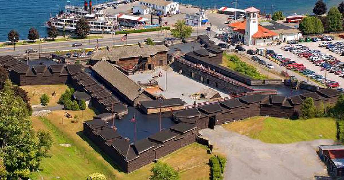 aerial view of Fort William Henry