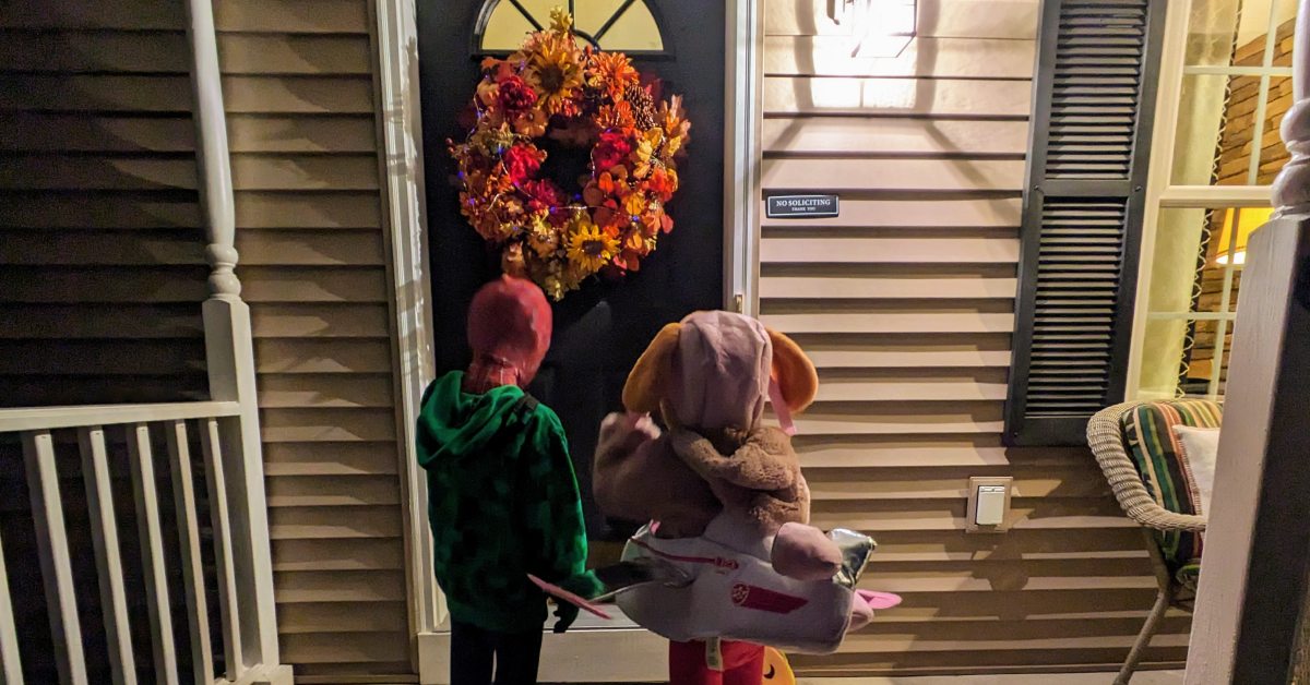 kids trick or treating