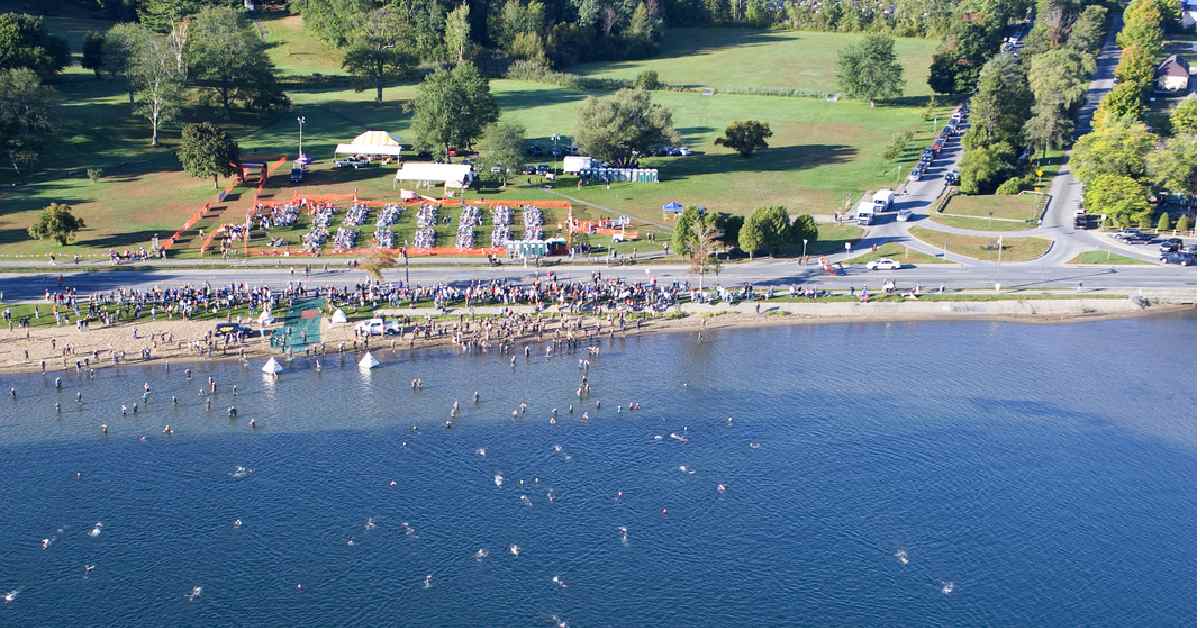 triathlon aerial view