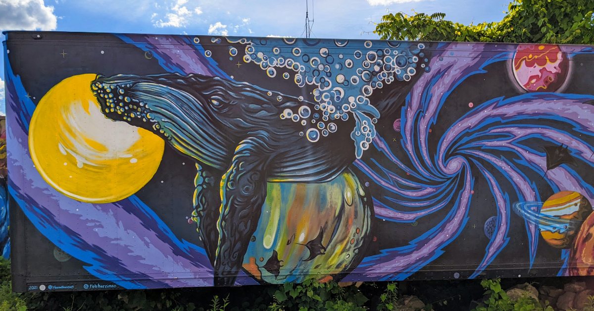 whale mural