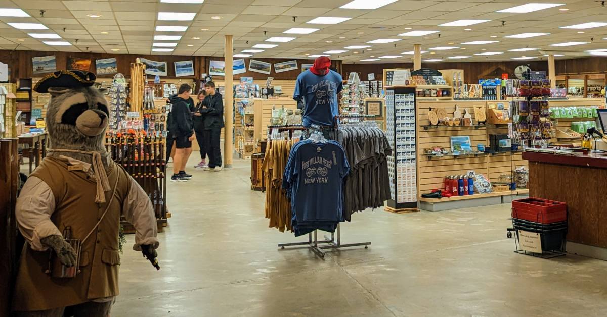 interior of sutler shoppe