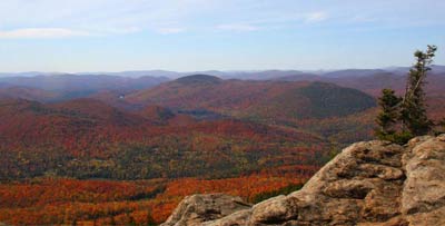 crane mountain fall foliage