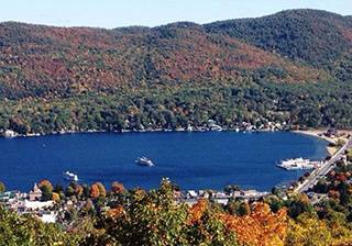 view from prospect mountain in the fall