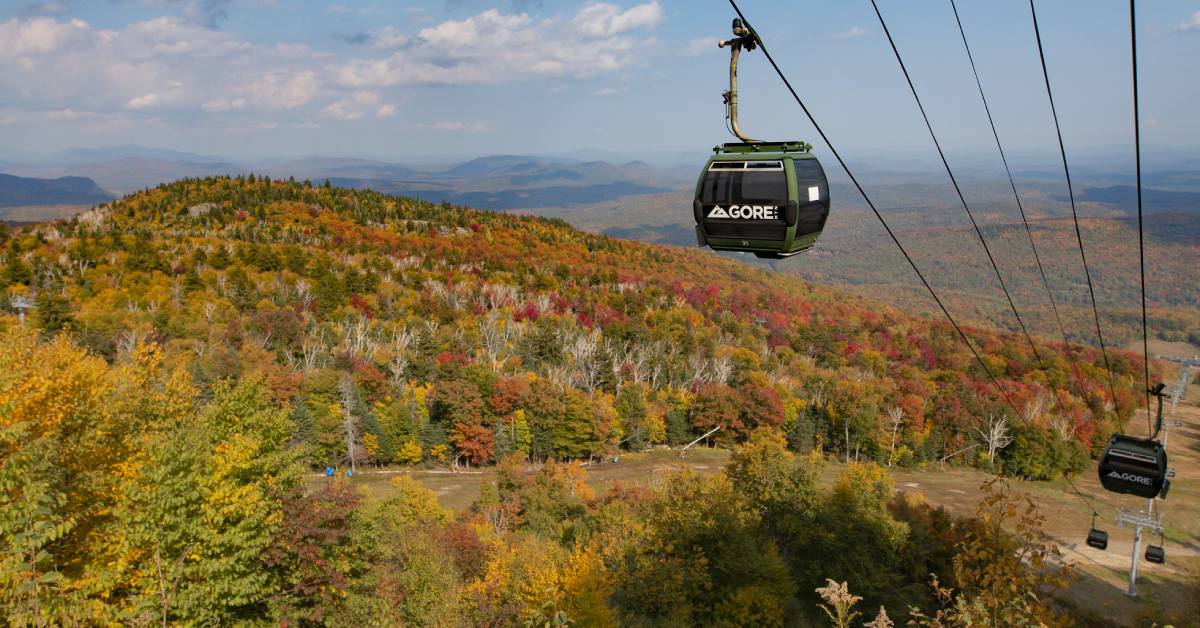 gore gondola ride in fall