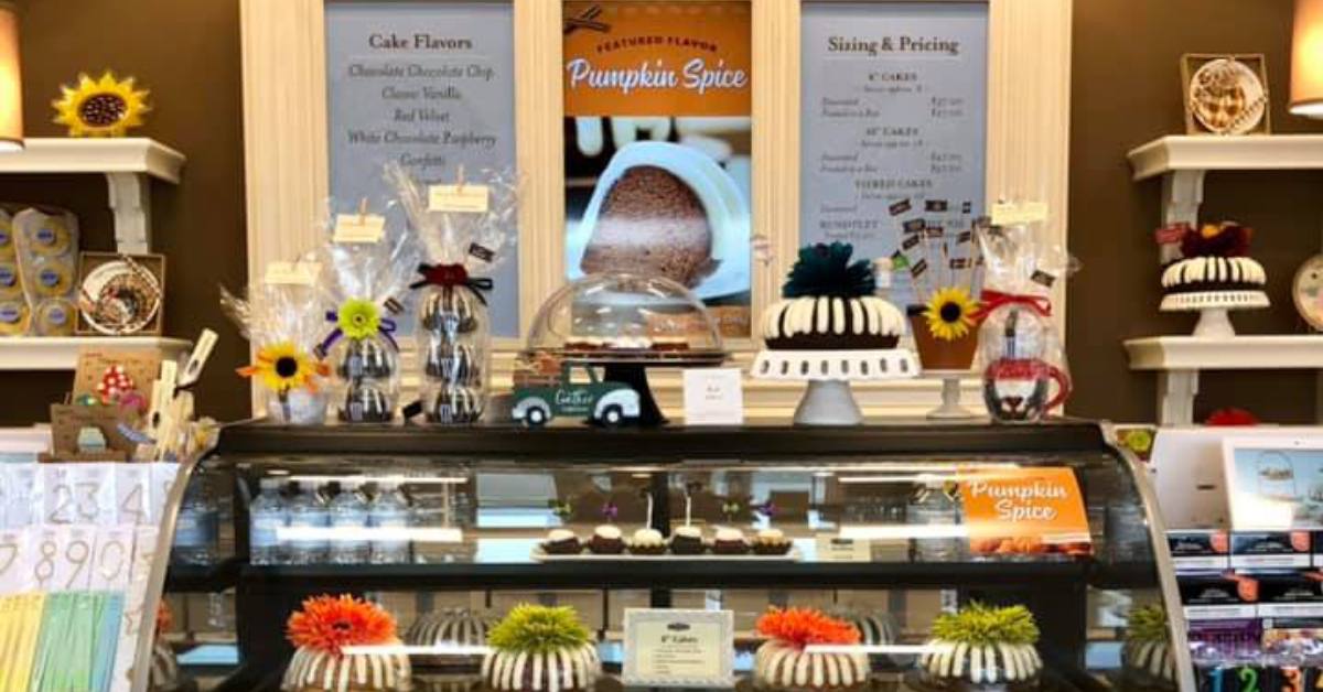 nothing bundt cakes display