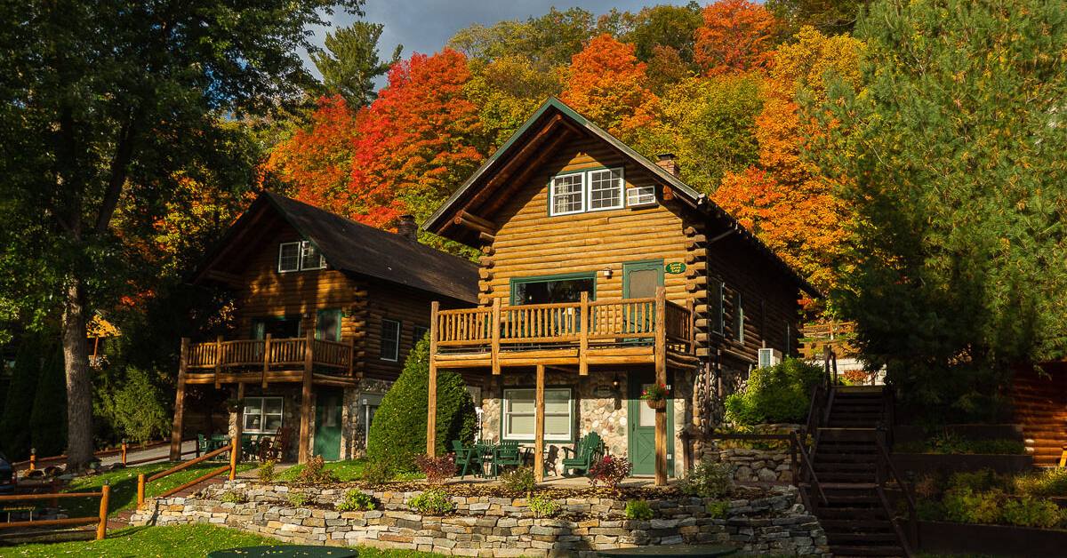 trout house village resort in the fall