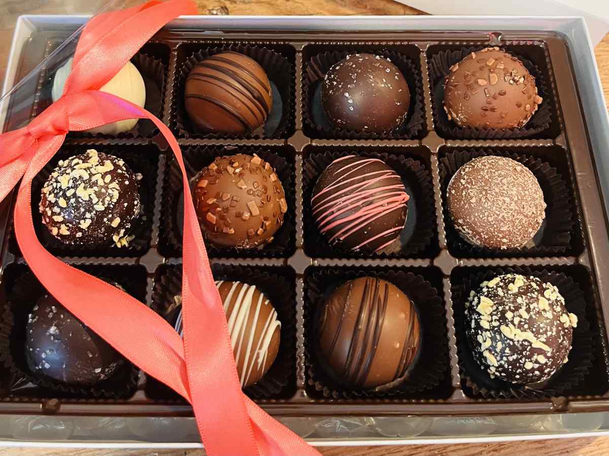 truffles in a box