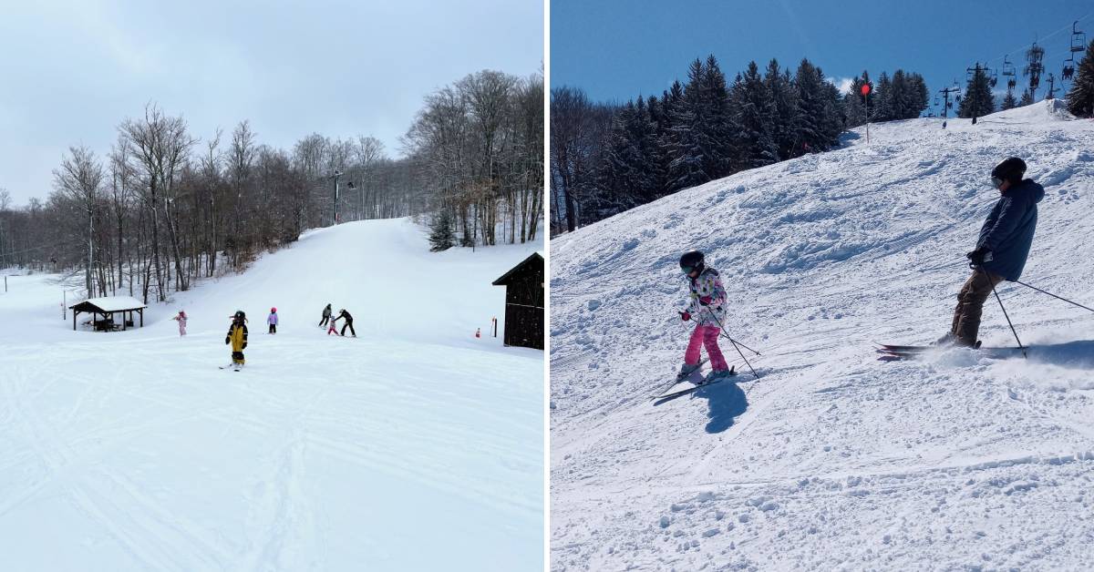 people skiing at mccauley mountain