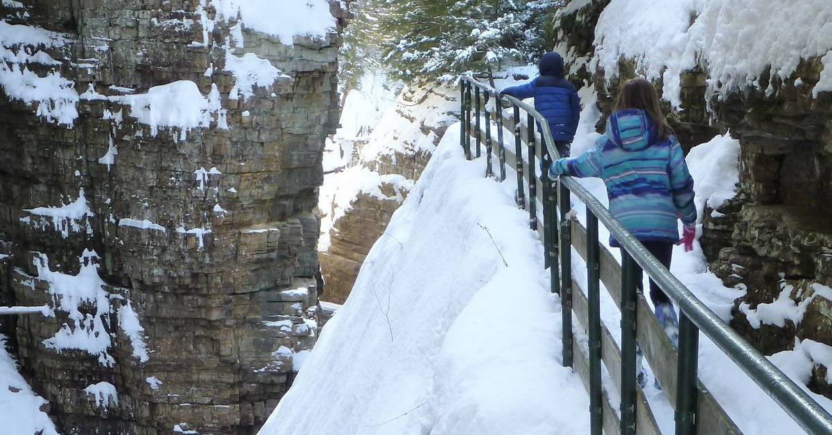 ausable chasm in winter