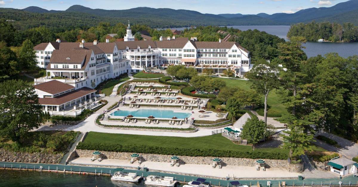 aerial view of the sagamore resort