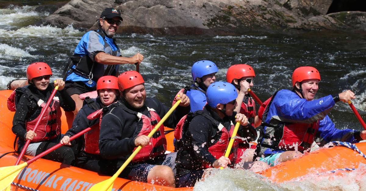 guided whitewater rafting trip