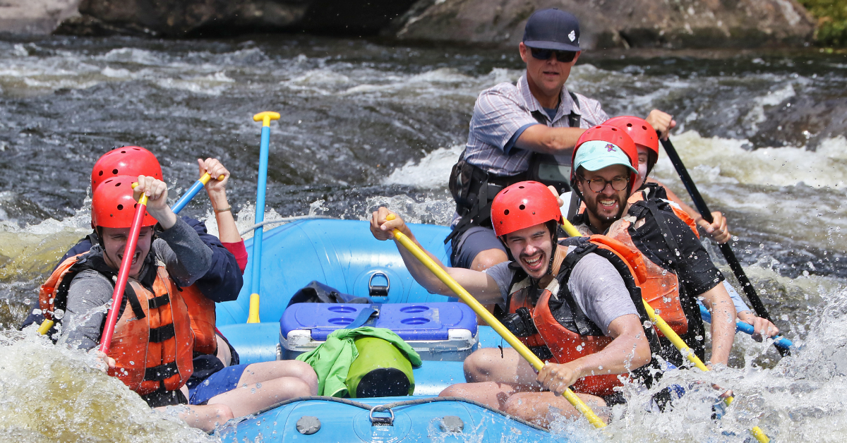 guided whitewater rafting trip