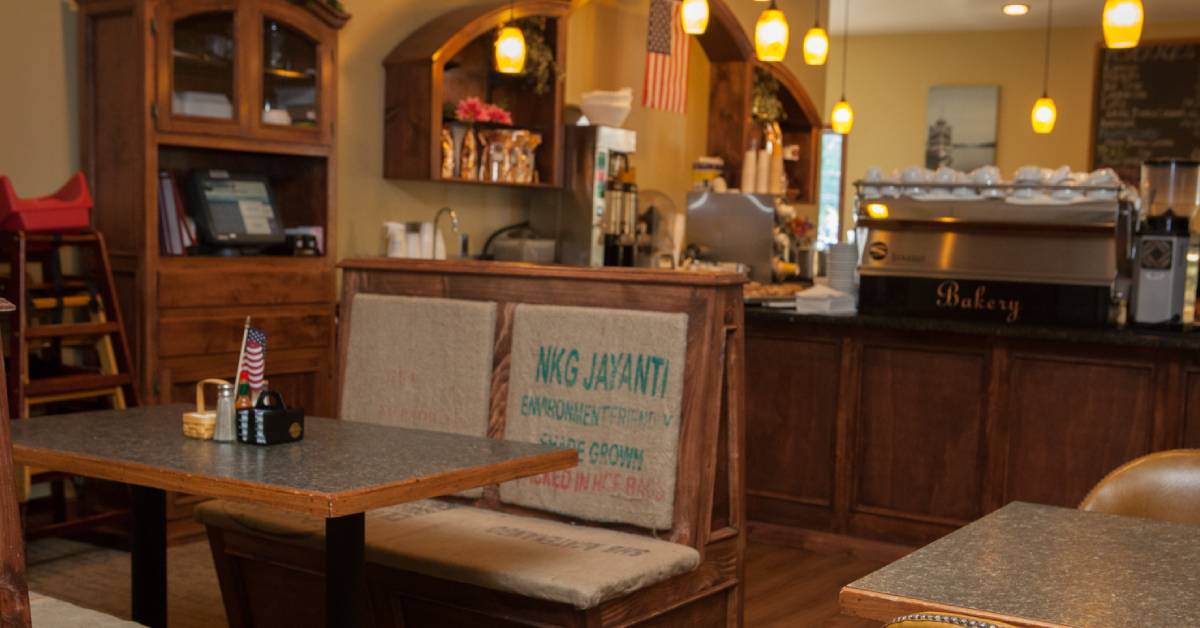 interior of caffe vero in lake george